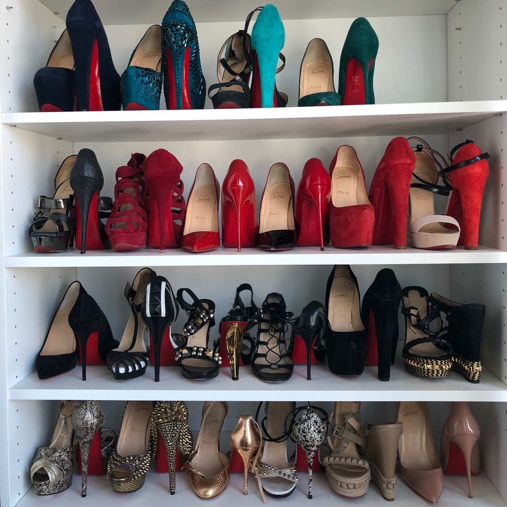 My current collection of red bottom beauties 😍😍
